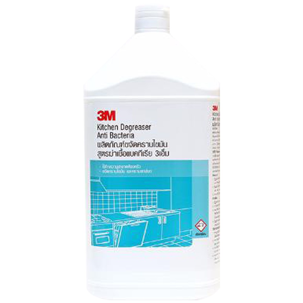 3M Anti-bac Kitchen Degreaser ผลิตภัณฑ์ขจัดคราบไขมัน 3เอ็ม สูตรฆ่าเชื้อแบคทีเรีย 